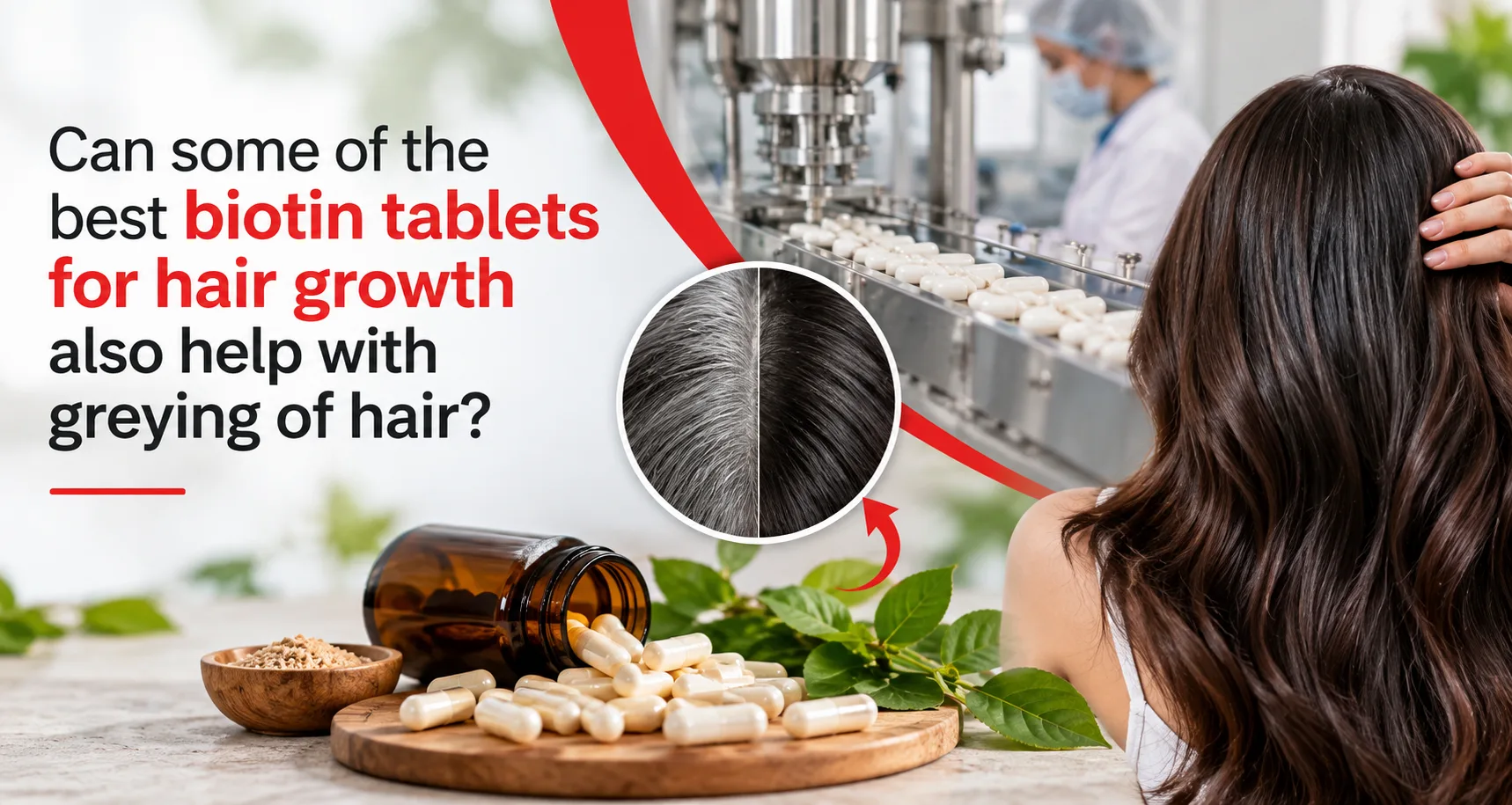 Can Biotin Tablets for Hair Growth Also Help With Greying of Hair? - AHCC Pvt. Ltd.