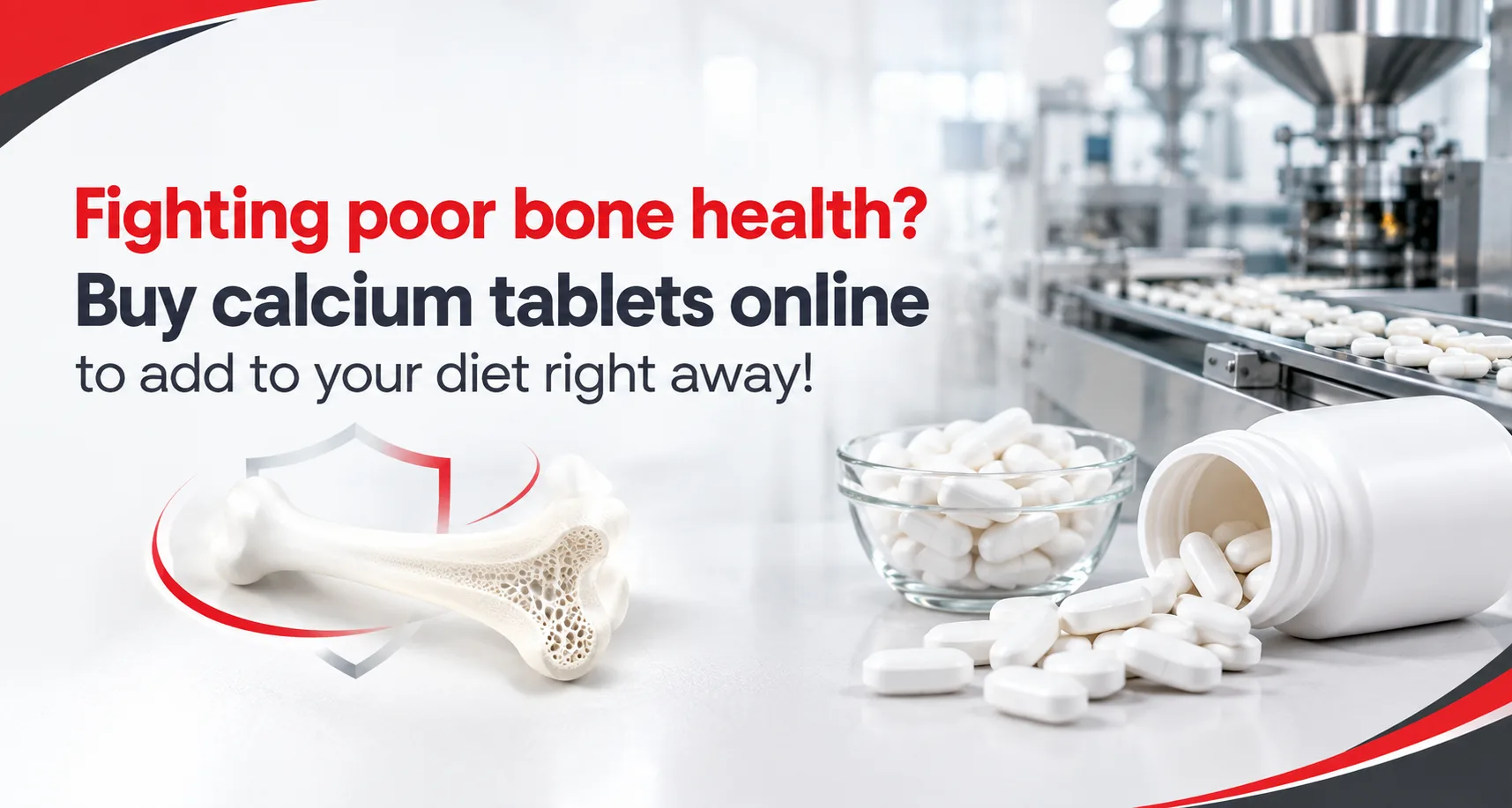 Fighting poor bone health? Buy calcium tablets online to add to your diet right away! - AHCC Pvt. Ltd.