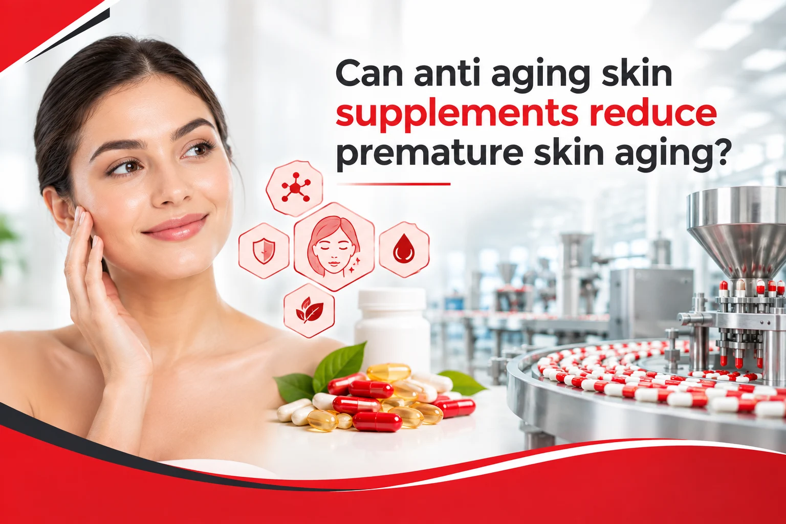 Can anti-ageing skin supplements reduce premature skin ageing? - AHCC Pvt. Ltd.
