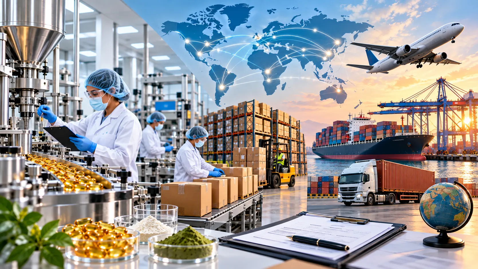 Nutraceutical international export consignments