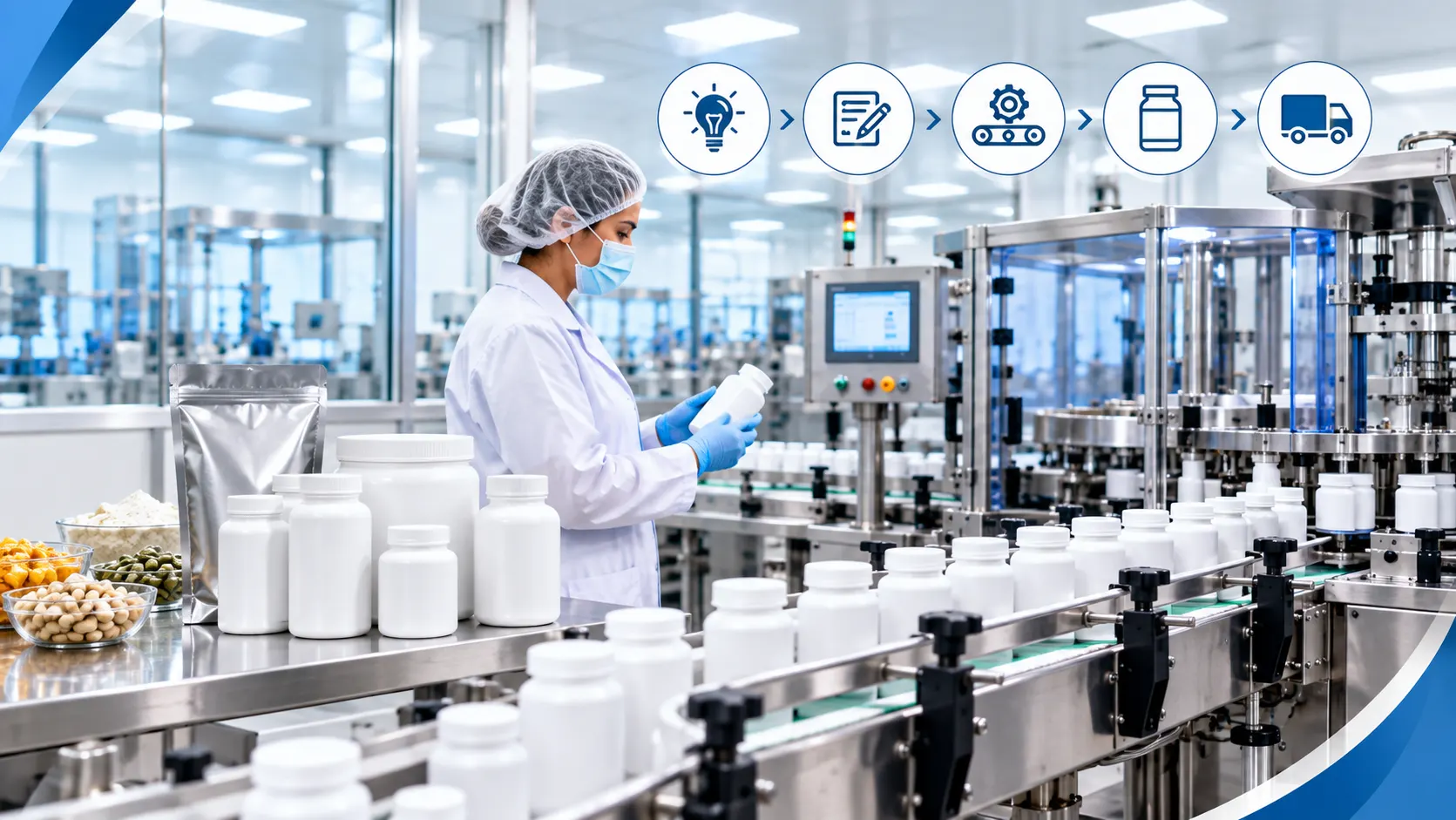 Private label supplement production