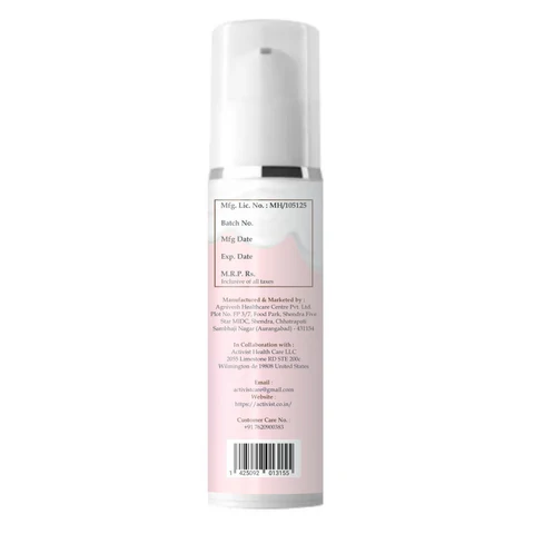 Activist Skin Lightening Cream - Nutritional Information and Active Ingredients