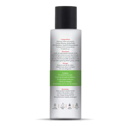 Activist Sun Screen - Supplement Blister Pack and Capsule Formulation