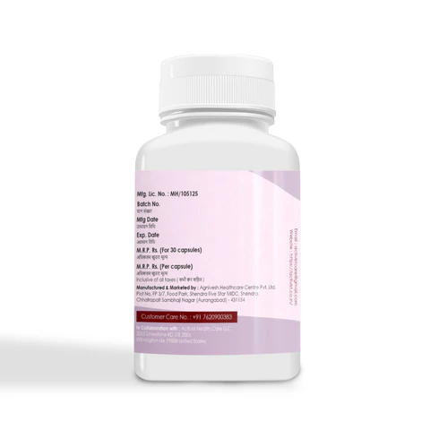 Activist Acne Care Capsules - Nutritional Information and Active Ingredients