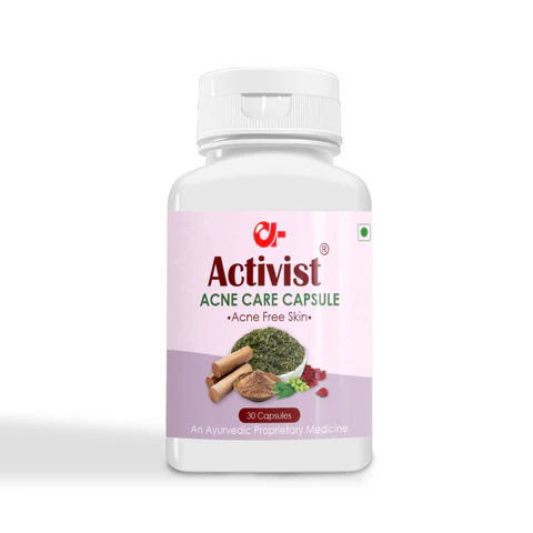 Activist Acne Care Capsules - Primary Bottle Packaging Front View