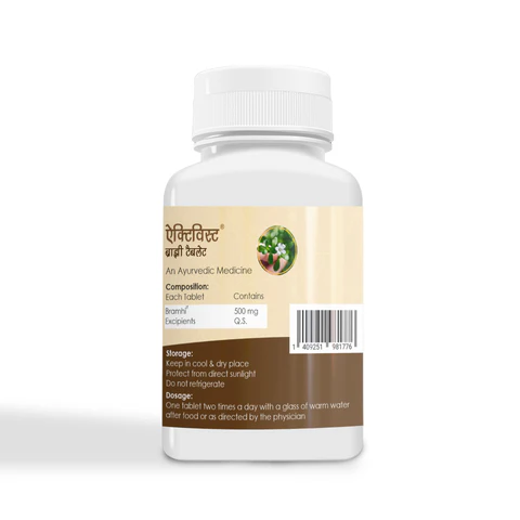 Activist Bramhi Tablets - Supplement Blister Pack and Capsule Formulation