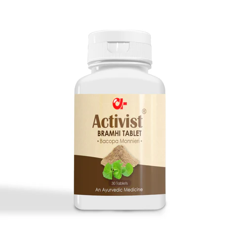 Activist Bramhi Tablets - Primary Bottle Packaging Front View