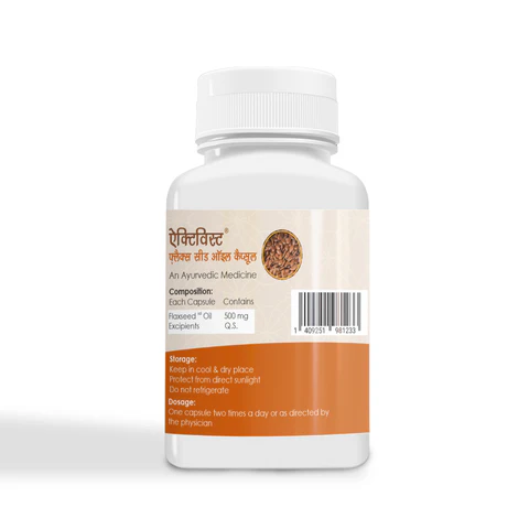Activist Flaxseed Oil Capsules - Supplement Blister Pack and Capsule Formulation