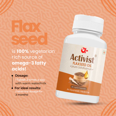 Activist Flaxseed Oil Capsules - Certified Quality and Secondary Packaging