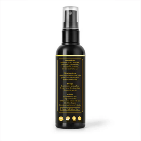 Activist Hairtonic Mist - Nutritional Information and Active Ingredients