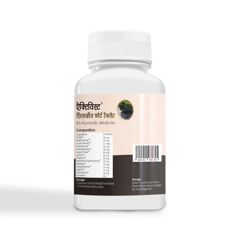 Activist Shilajit Fort Tablets - Supplement Blister Pack and Capsule Formulation