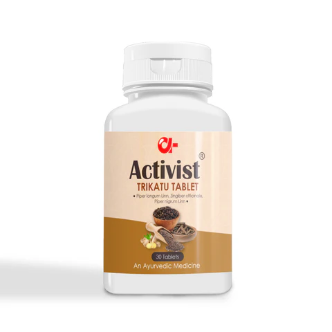 Activist Trikatu Tablets - Primary Bottle Packaging Front View