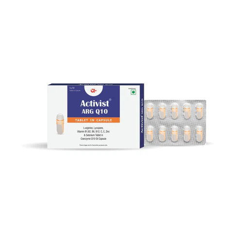 Activist ARG Q10 Capsules - Primary Bottle Packaging Front View