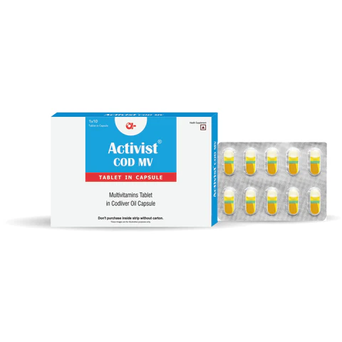 Activist COD MV Capsules - Primary Bottle Packaging Front View