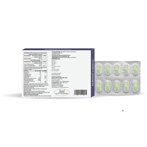 Activist D-Morcis Capsules - Supplement Blister Pack and Capsule Formulation