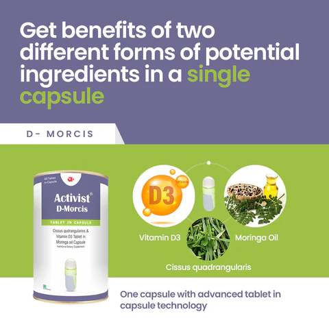 Activist D-Morcis Capsules - Certified Quality and Secondary Packaging