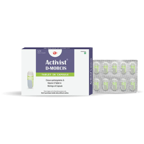Activist D-Morcis Capsules - Primary Bottle Packaging Front View