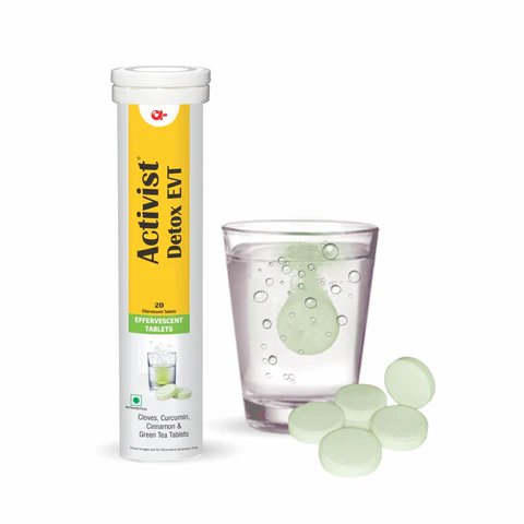 Activist Detox EVT Effervescent Tablets - Primary Bottle Packaging Front View