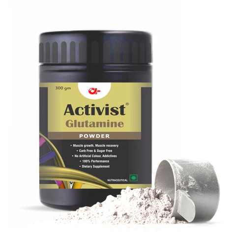 Activist Glutamine Powder - Primary Bottle Packaging Front View