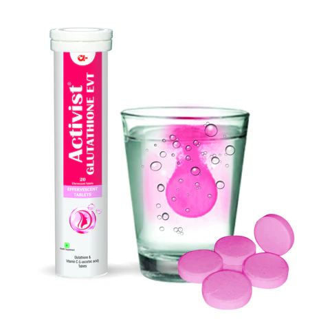 Activist Glutathione EVT Effervescent Tablets - Primary Bottle Packaging Front View