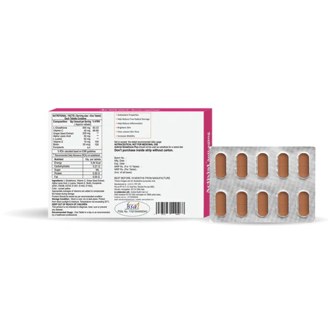 Activist Glutathione Plus Tablets - Supplement Blister Pack and Capsule Formulation
