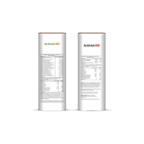 Activist MV+ HB Syrup - Nutritional Information and Active Ingredients