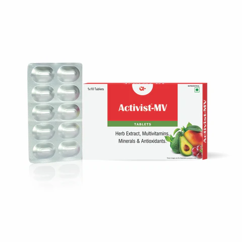 Activist-MV Tablets - Primary Bottle Packaging Front View