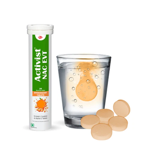 Activist NAC EVT Effervescent Tablets - Primary Bottle Packaging Front View
