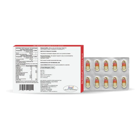 Omega-3 Fish Oil Softgels Blister Packaging View
