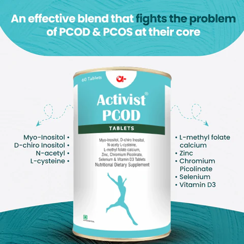 Activist PCOD Tablets - Certified Quality and Secondary Packaging