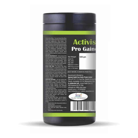 Activist Pro Gainer Protein Powder - Supplement Blister Pack and Capsule Formulation