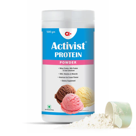 Activist Protein Powder - Primary Bottle Packaging Front View
