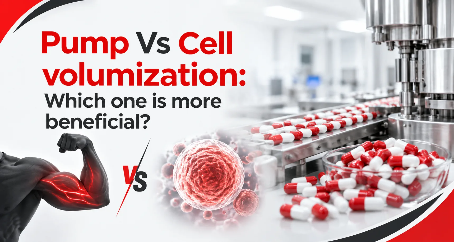 Pump Vs Cell volumization: Which one is more beneficial? - AHCC Pvt. Ltd.