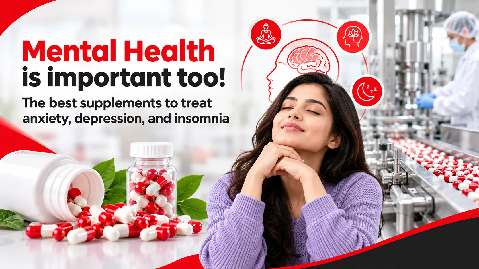 Mental Health is important too! The best supplements to treat anxiety, depression, and insomnia - AHCC Pvt. Ltd.