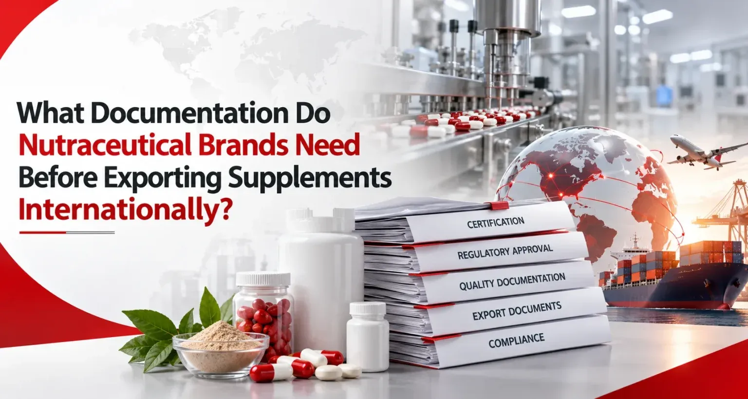 What Documentation Do Nutraceutical Brands Need Before Exporting Supplements
                Internationally? - AHCC Pvt. Ltd.